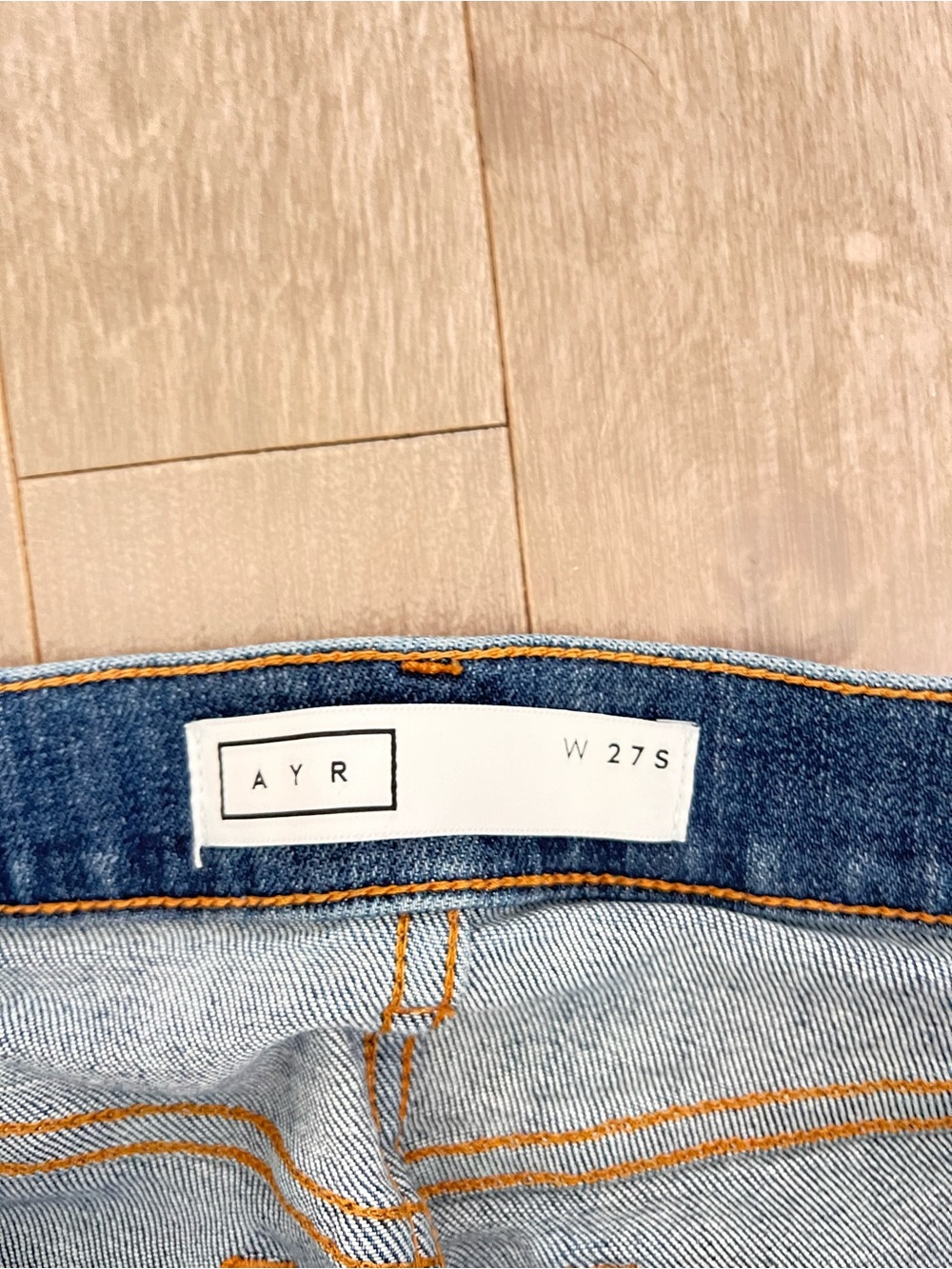 AYR Straight-Leg Jeans in Medium Blue Wash - Picture 3 of 4